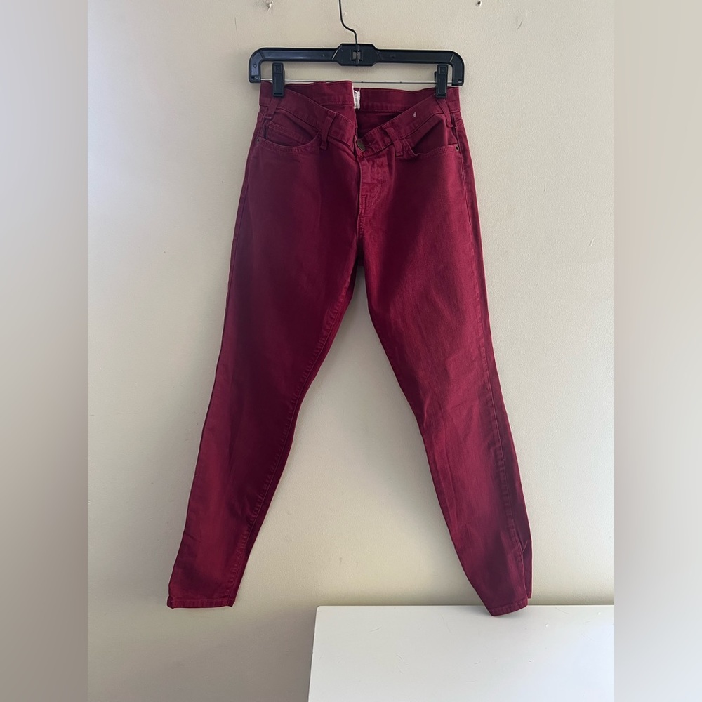 Current Elliott Red Jeans